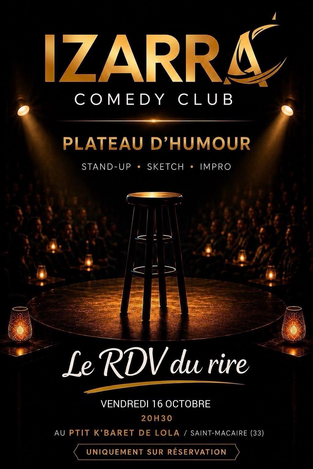 Plateau d&rsquo; humour « IZARRA COMEDY CLUB »